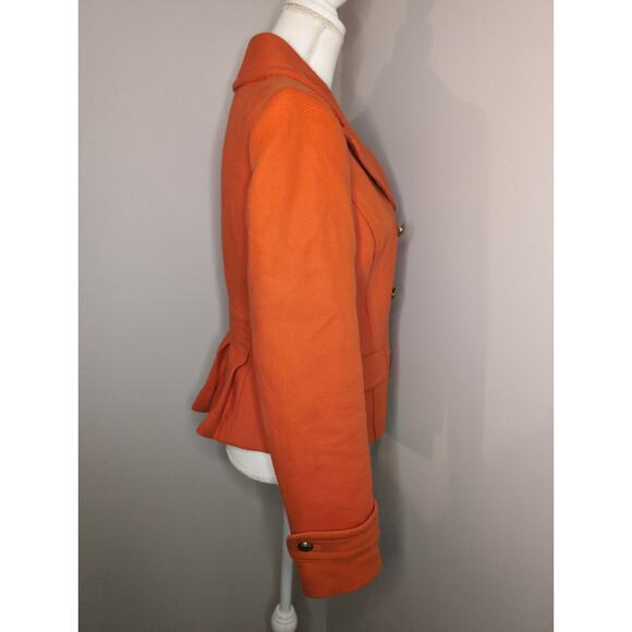 Banana Republic Statement Orange Structured Double Breasted Blazer S - Picture 5 of 10